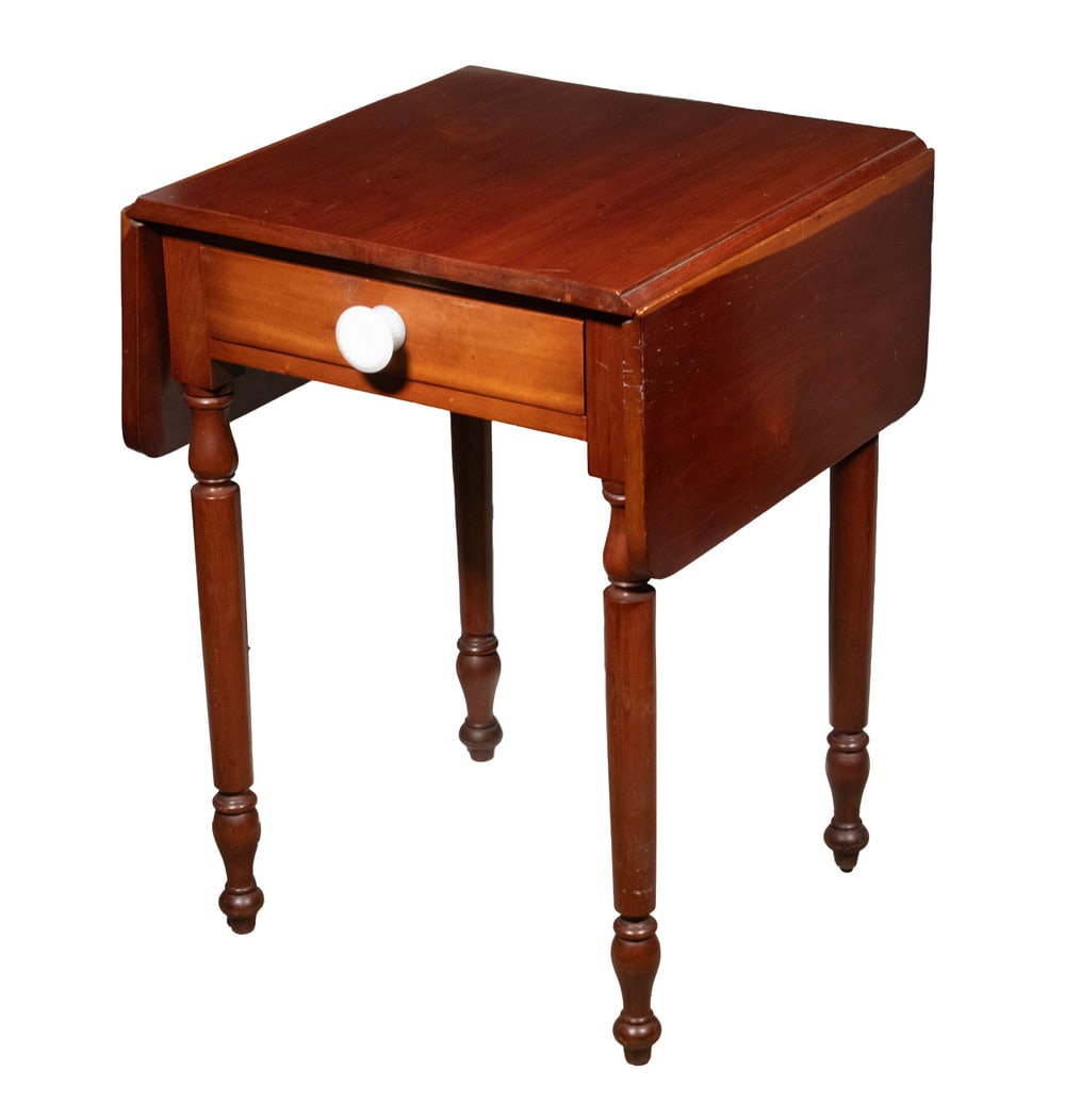 SHERATON CHERRY DROP-LEAF STAND (1 of 3)