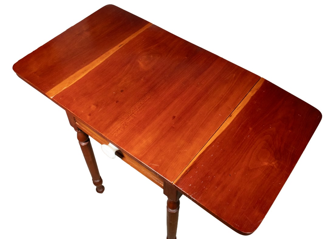 SHERATON CHERRY DROP-LEAF STAND - 2