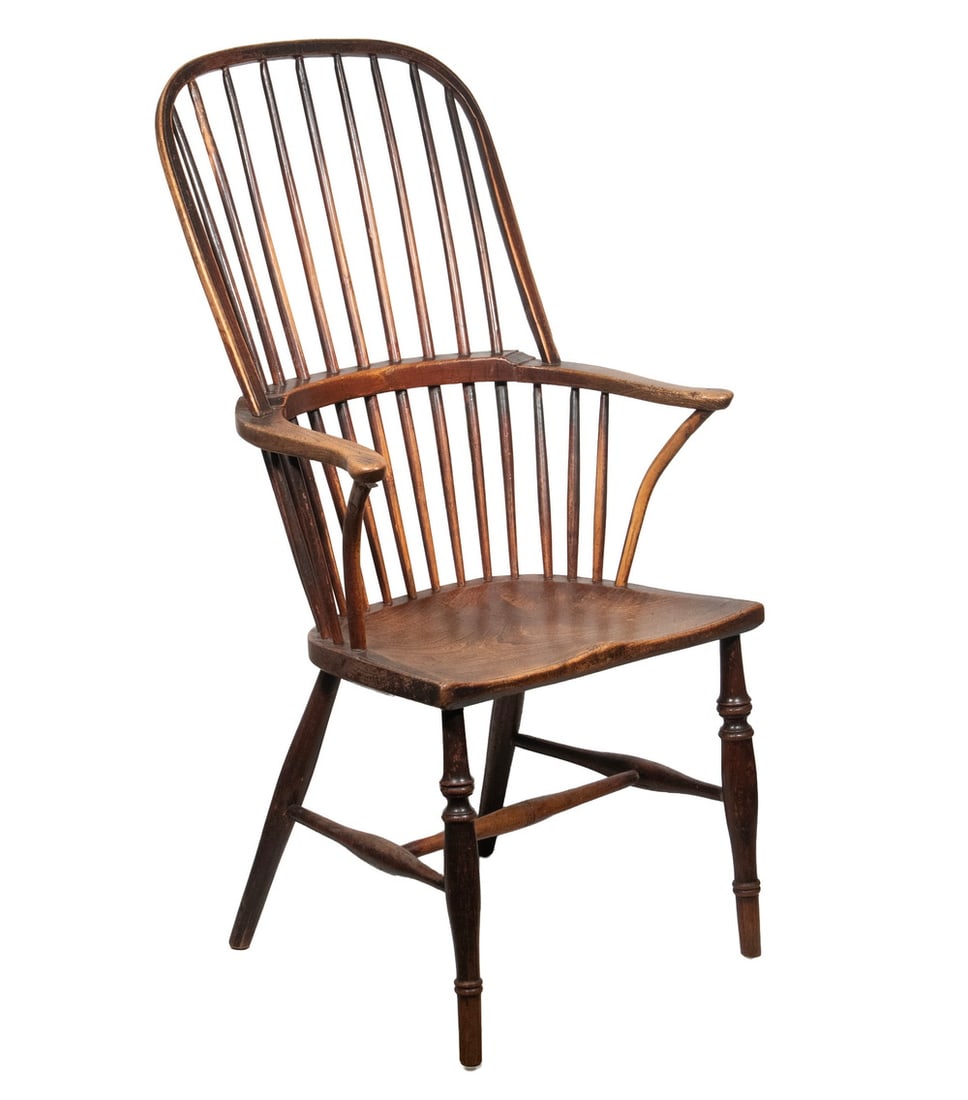 18TH C. ENGLISH STICKBACK WINDSOR ARMCHAIR (1 of 3)
