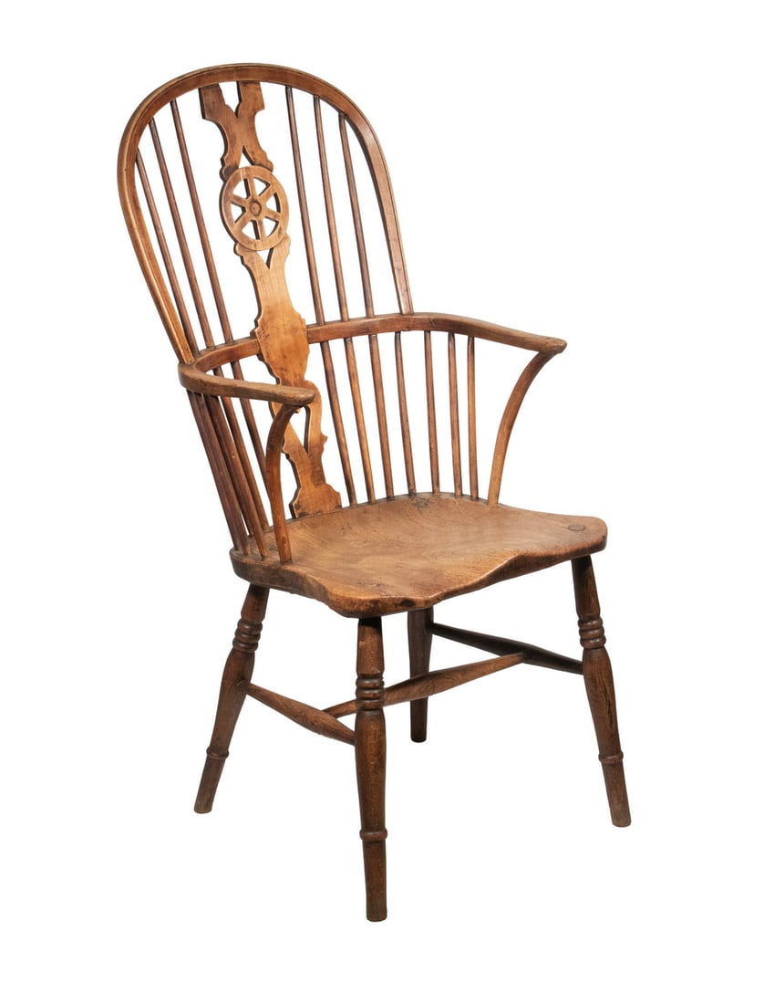 ENGLISH WHEEL BACK WINDSOR CHAIR (1 of 3)