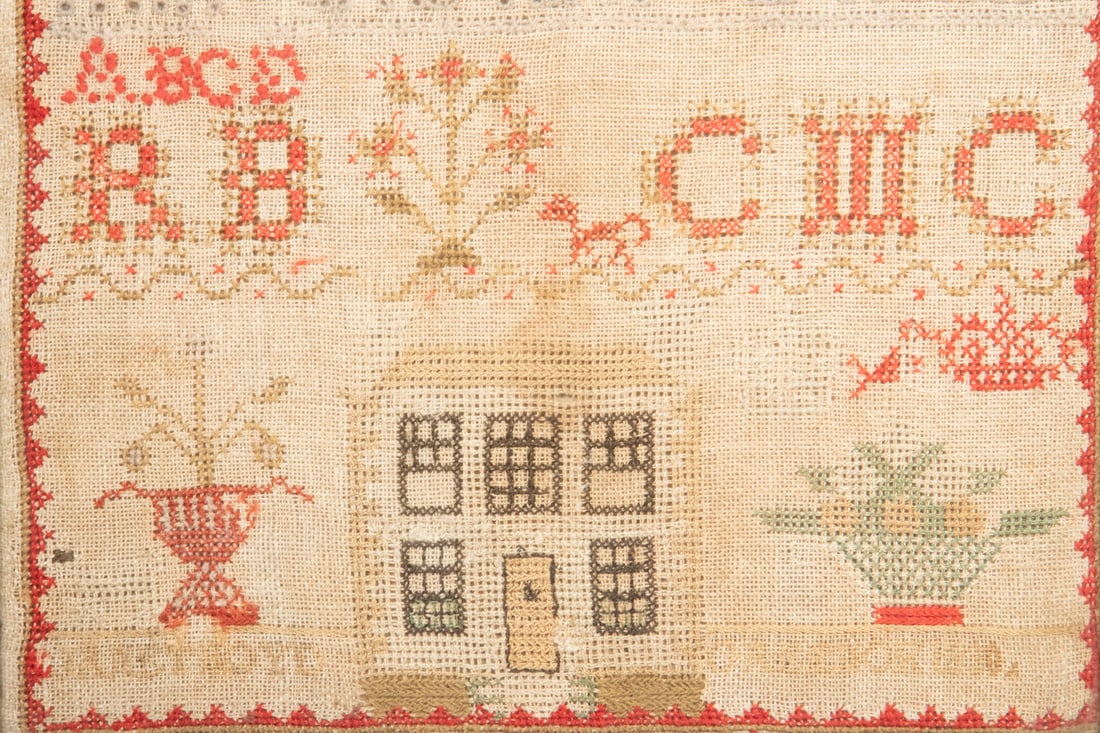 1830 BRITISH SAMPLER, FRAMED - 3