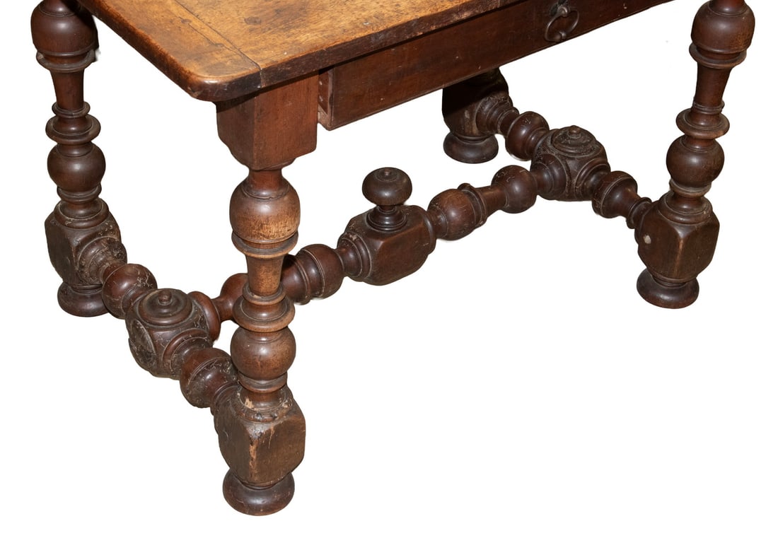 17TH C. WALNUT WRITING TABLE - 4
