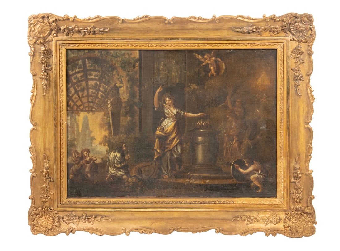 OLD MASTER PAINTING OF ANCIENT ROME (1 of 5)