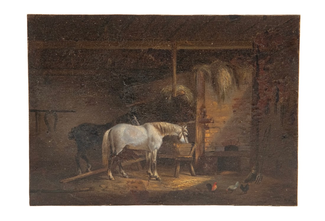 MID-19TH C. EQUESTRIAN PAINTING, UNSIGNED - 2