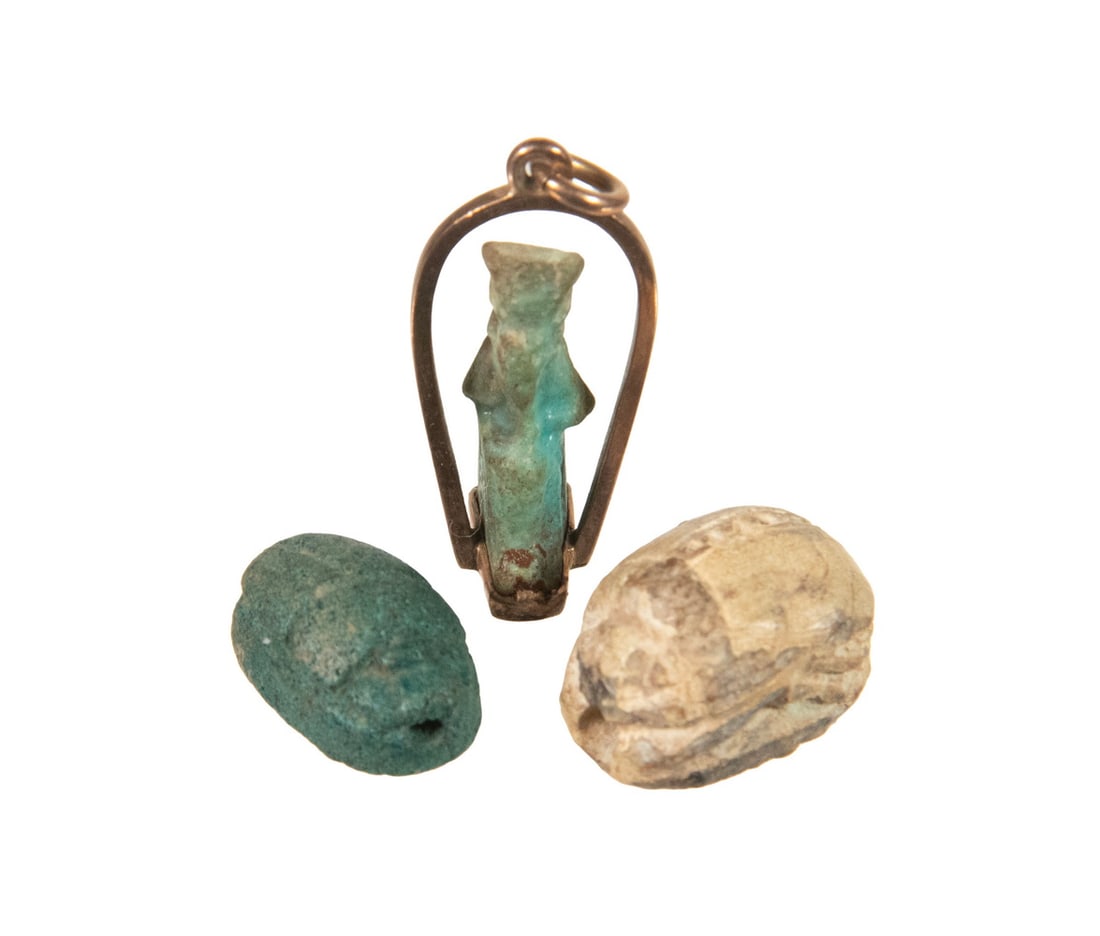 (3) ANCIENT EGYPTIAN SCARABS (1 of 1)