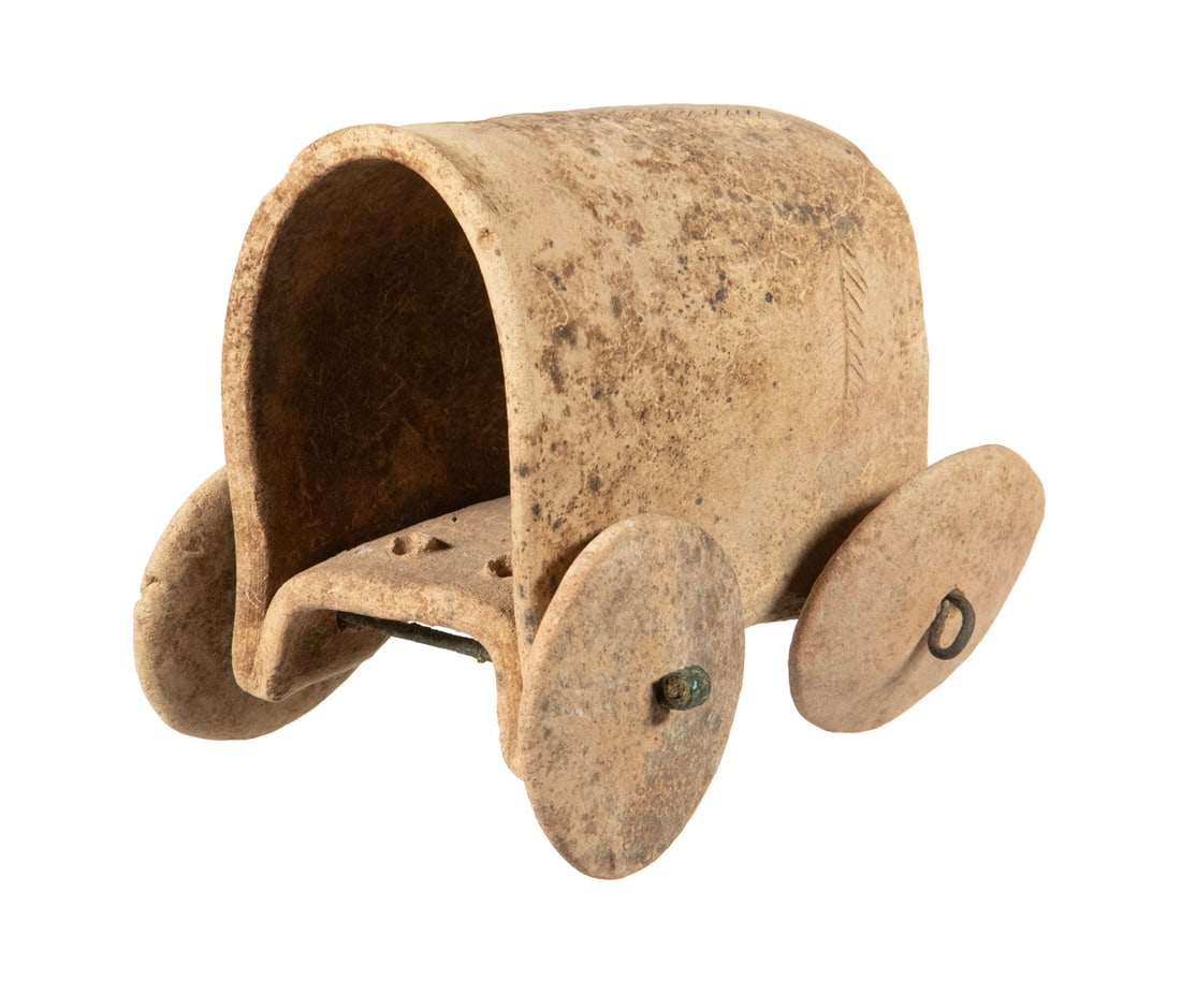 SYRO-HITTITE POTTERY VOTIVE WAGON, 2800-1500 BC. (1 of 2)