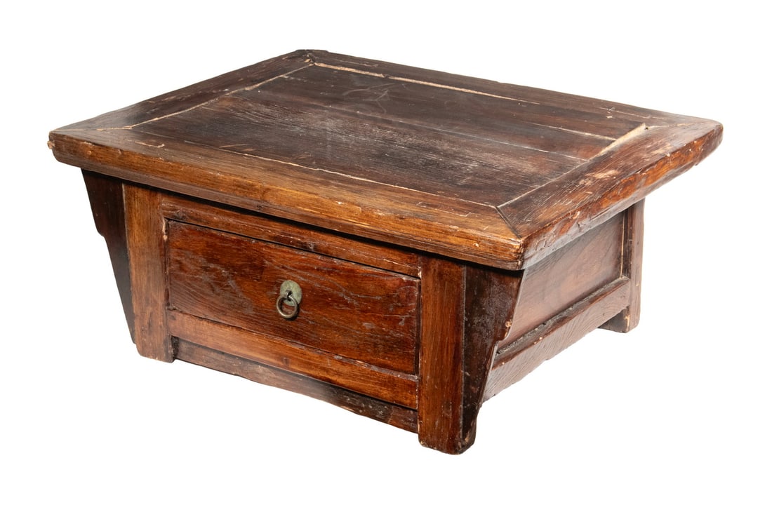 CHINESE QING LOW RECTANGULAR TABLE W/ DRAWER (1 of 2)