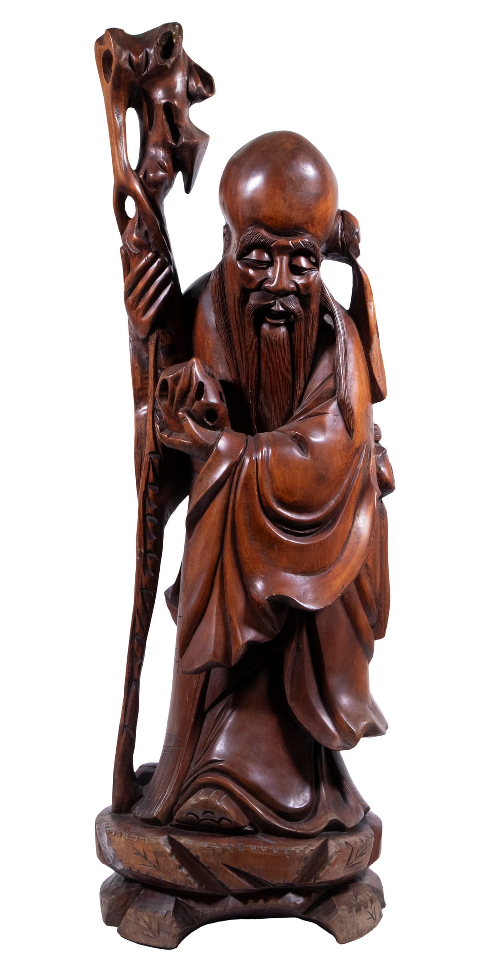 CHINESE HARDWOOD SHOU LAO FIGURE (1 of 6)