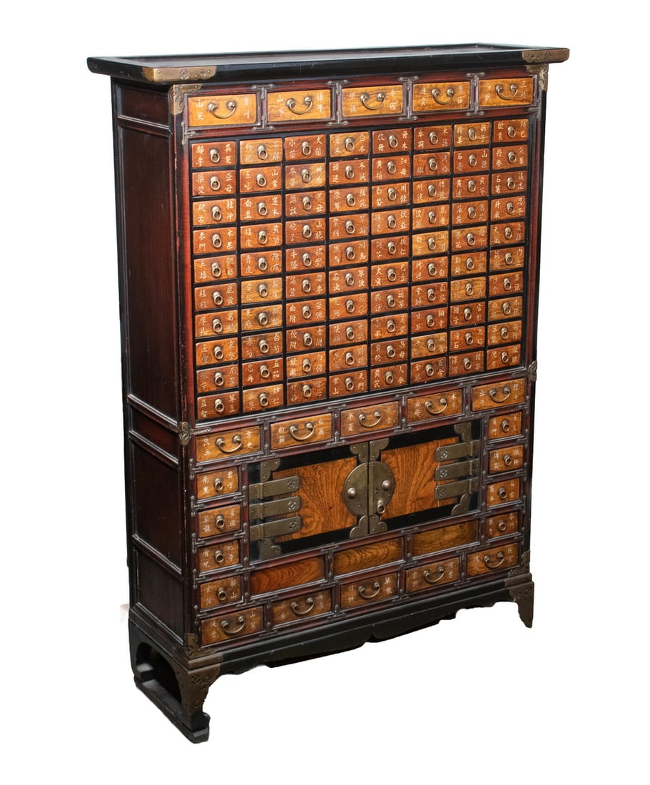 19TH C. KOREAN MEDICINE CHEST (1 of 5)