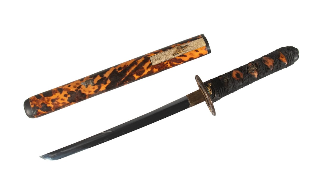 20TH C. REPLICA JAPANESE WAKIZASHI SHORT SWORD (1 of 4)