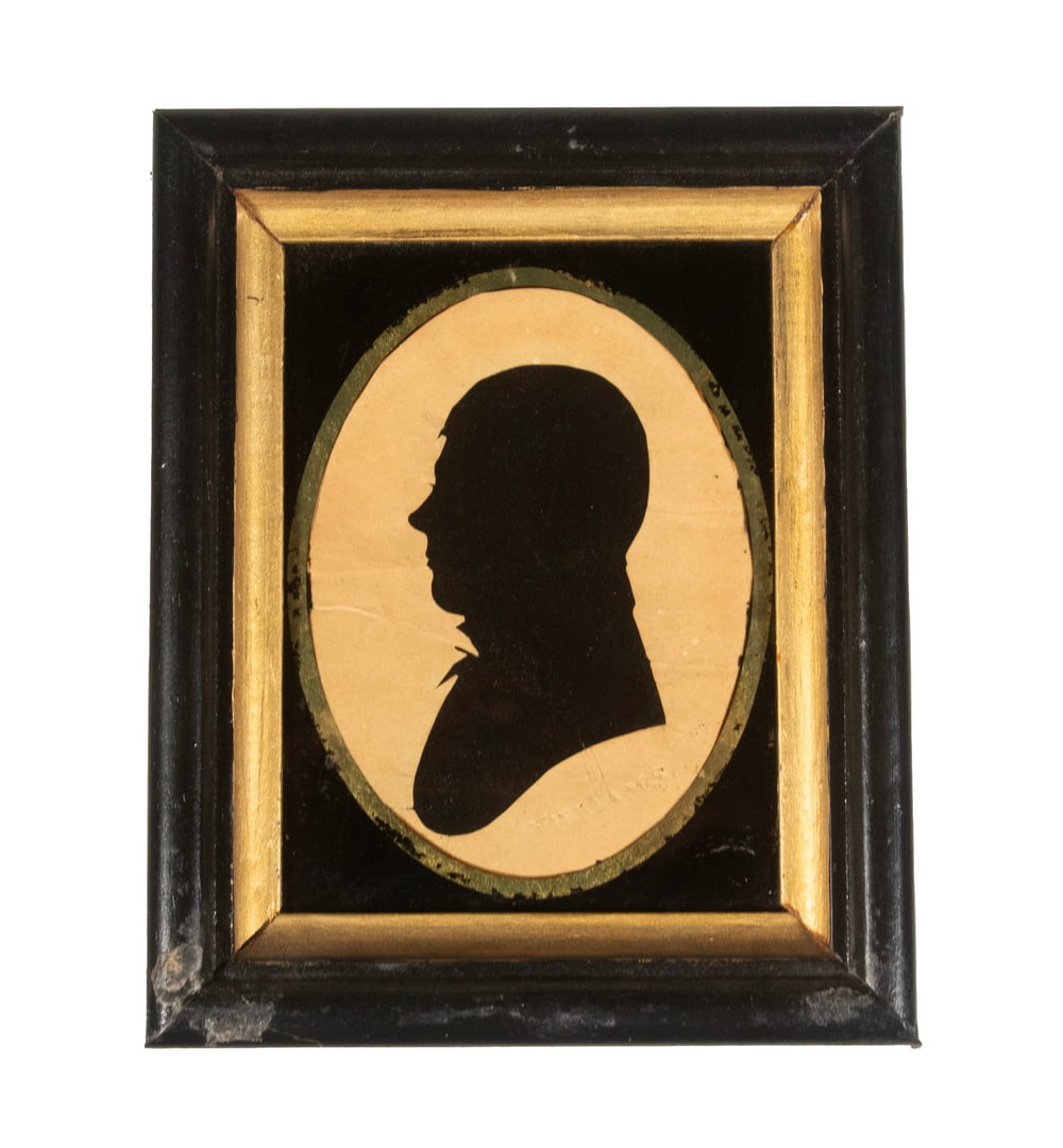 EARLY 19TH C.SILHOUETTE PORTRAIT OF A MAN BY HENRY WILLIAMS (1787-1830) (1 of 3)