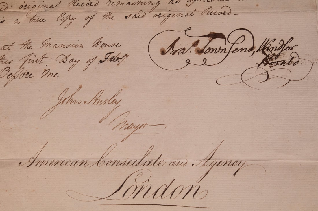GORGES FAMILY BRITISH PEDIGREE AMERICAN CONSULATE 1808 (1 of 5)