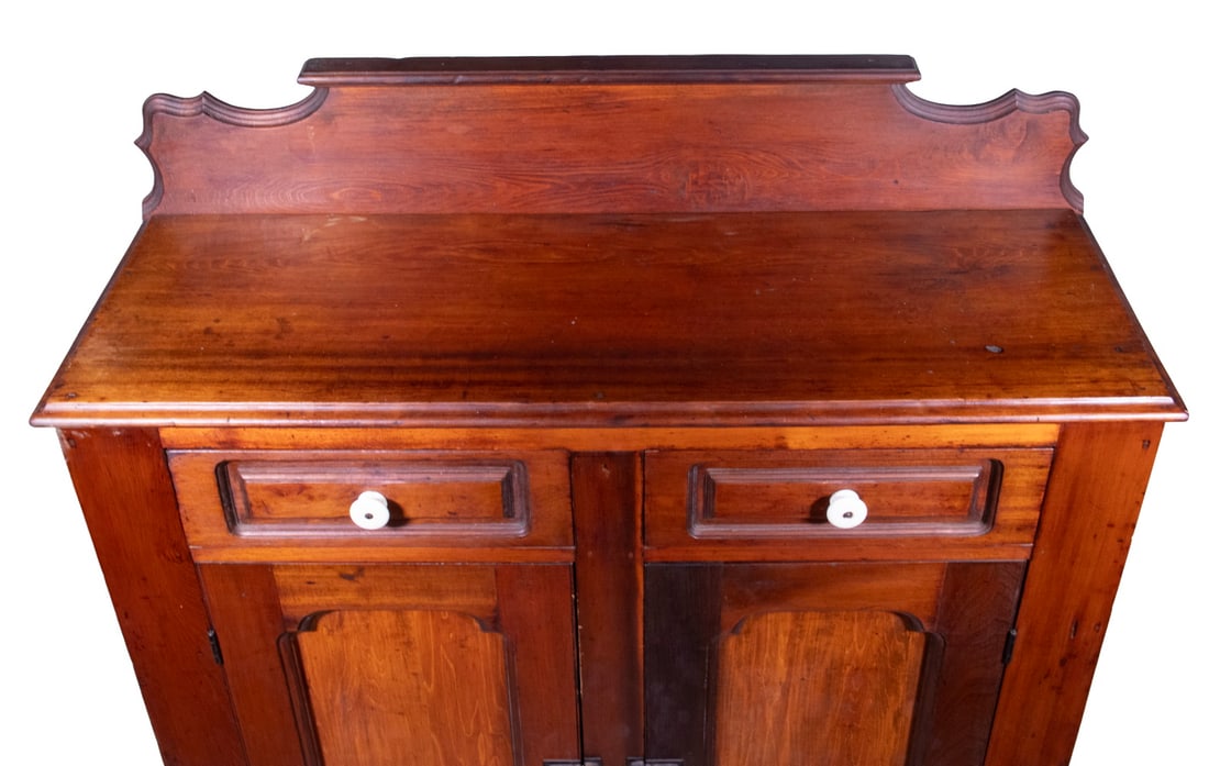 VICTORIAN WALNUT PANTRY CUPBOARD - 2