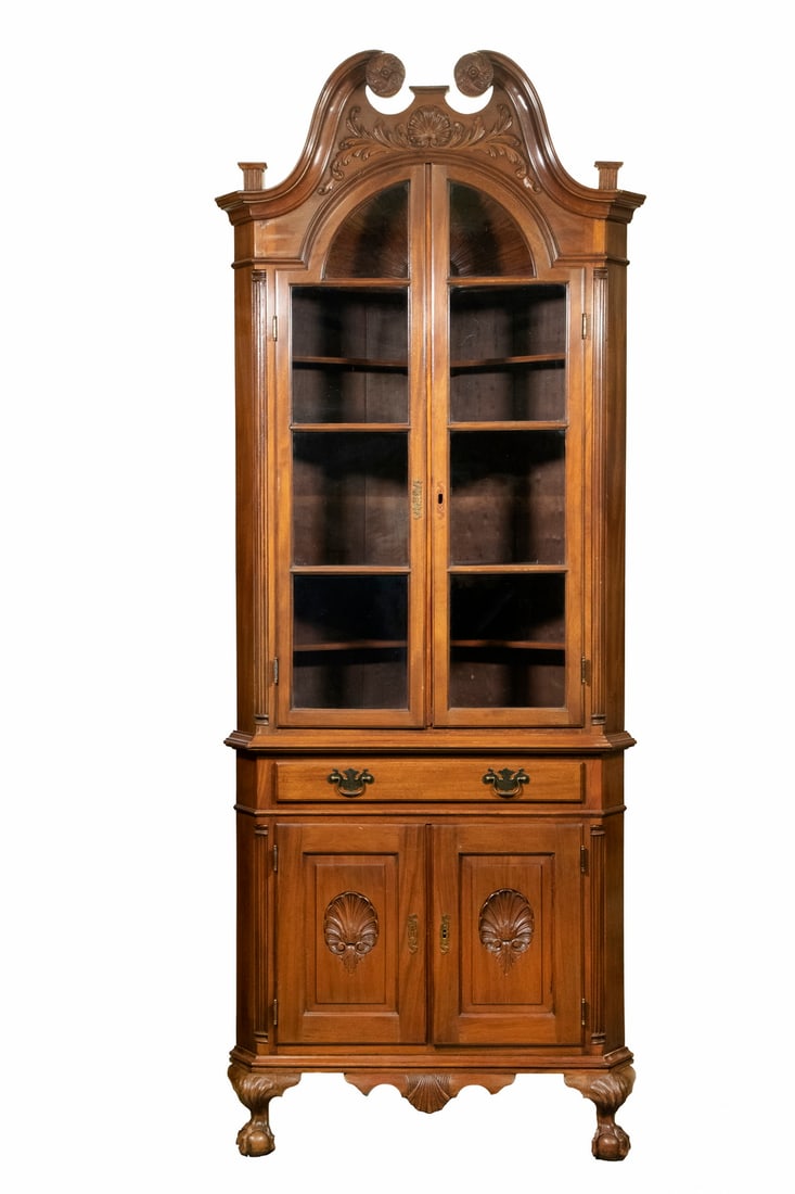 TWO-PART DIMINUTIVE CORNER CABINET - 3