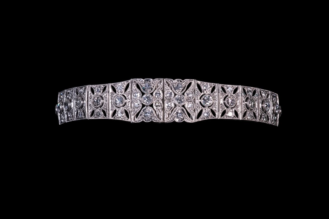 EDWARDIAN 18K GOLD AND DIAMOND BRACELET (1 of 2)