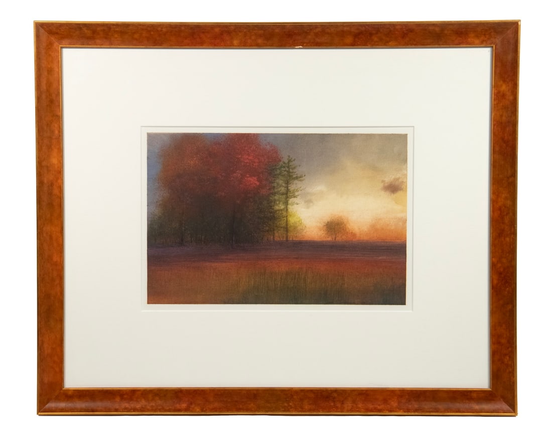 MICHAEL H. LEWIS (MAINE, 1942-2021): MICHAEL H. LEWIS (MAINE, 1942-2021) "Where is My Sprit. #7", gouache on paper, signed and titled verso, dated 2005. In painted cove frame, matted under glass. In 1966, when Lewis was 25 years old, he