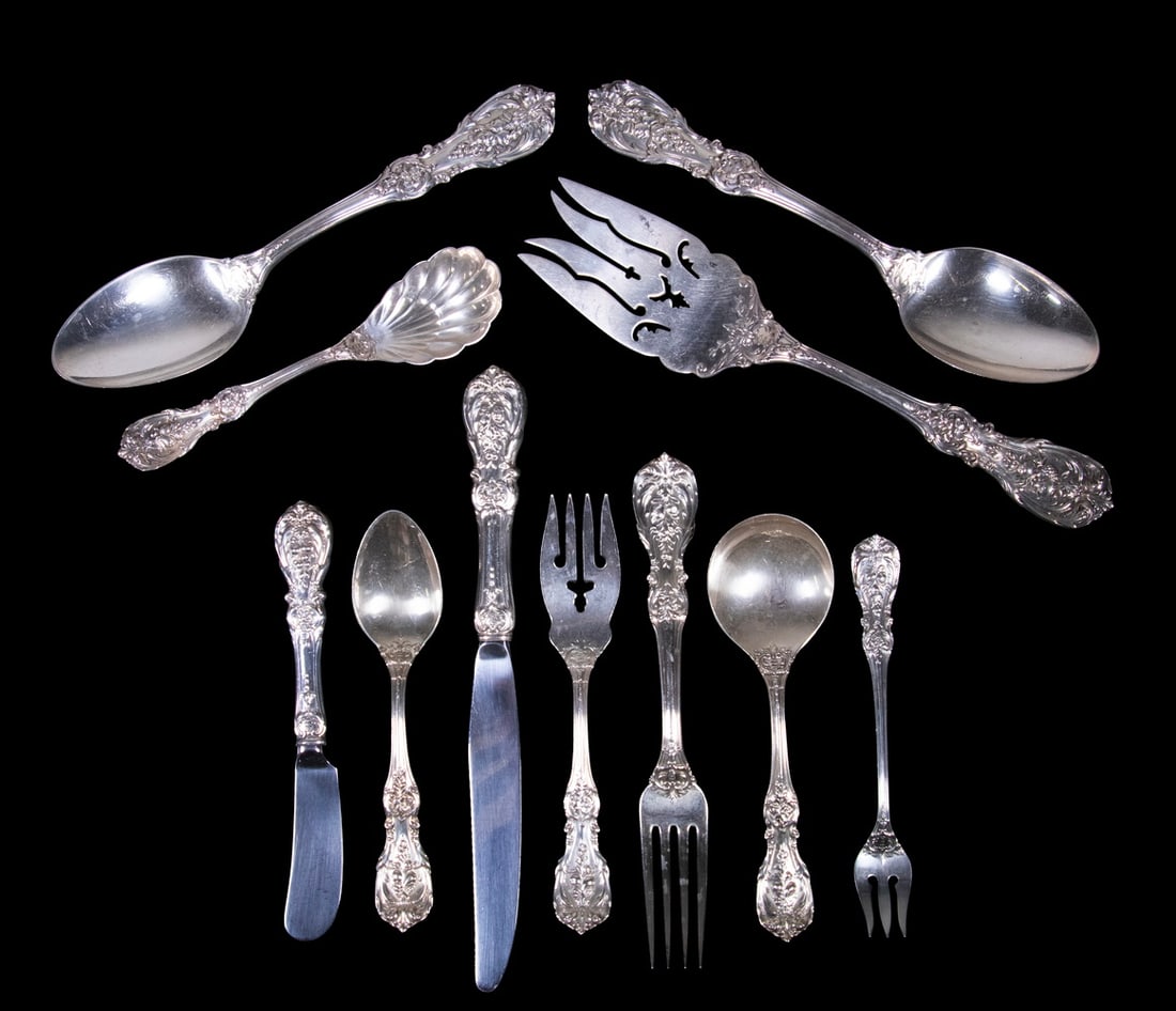 (133 PCS) "FRANCIS I" STERLING FLATWARE (1 of 3)