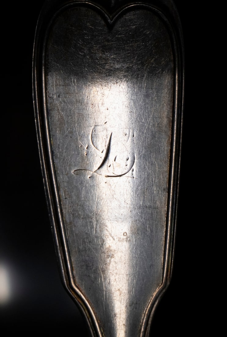 (6) COIN SILVER TABLE SPOONS - 2