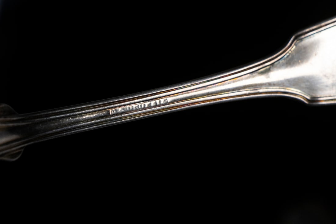 (6) COIN SILVER TABLE SPOONS - 3