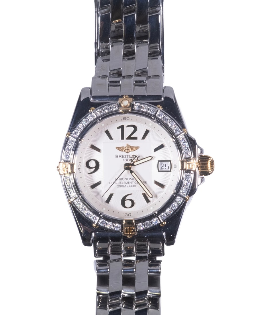 LADY'S BREITLING CALLISTO QUARTZ WRISTWATCH WITH DIAMONDS (1 of 3)