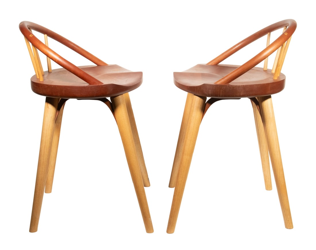 PR THOMAS MOSER CABINETMAKERS BOWBACK STOOLS - 3