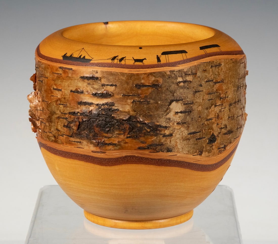 SMALL ALASKAN TURNED BIRCH BOWL, 2003 (1 of 3)