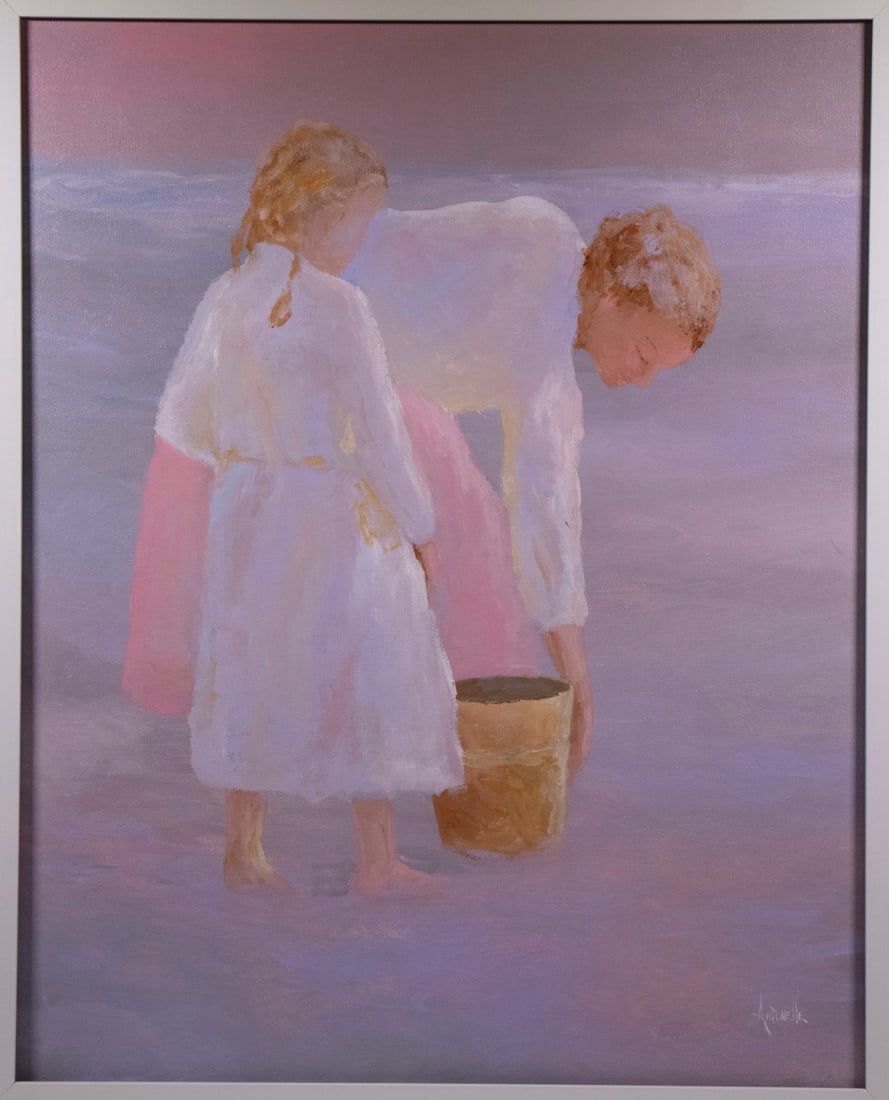 BEACH SCENE SIGNED "ANTONELLA" - 2