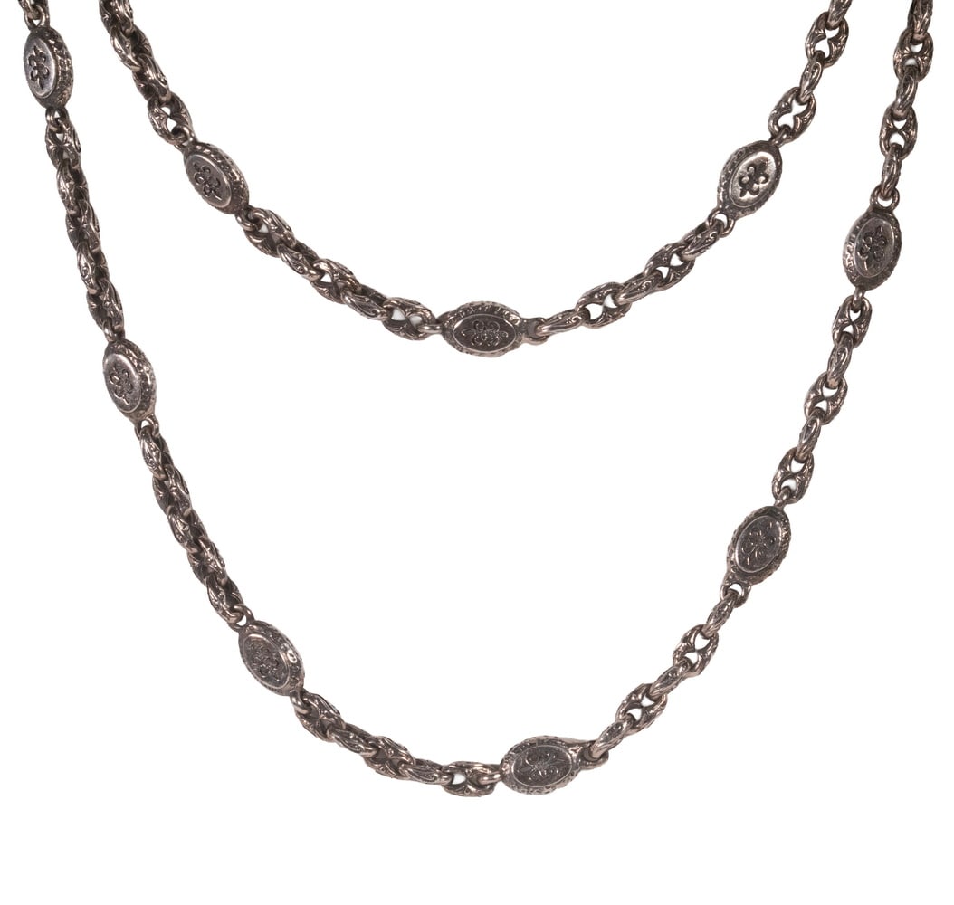 SCOTT KAY STERLING SILVER LINK NECKLACE (1 of 3)