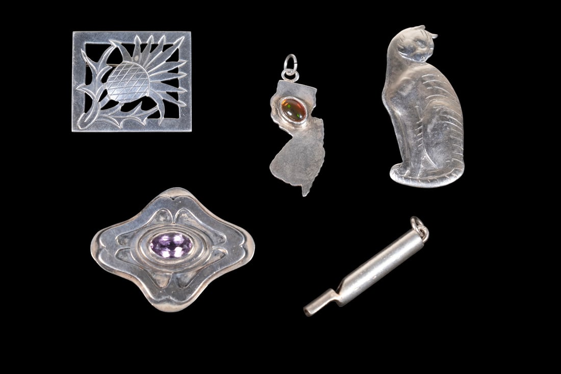 (5) STERLING SILVER JEWELRY ITEMS (1 of 1)