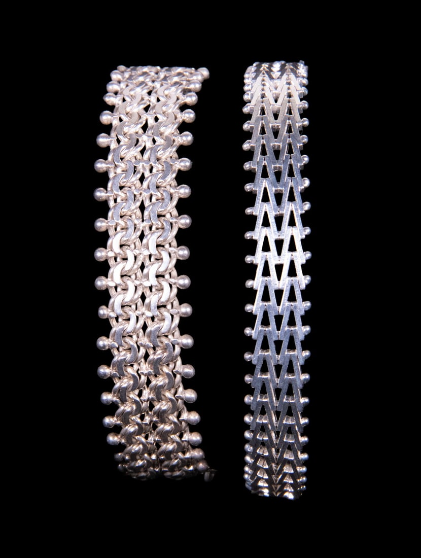 (2) SOVIET AND ITALIAN SILVER BRACELETS (1 of 1)