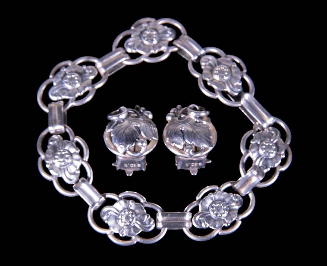 (2) VINTAGE DANISH .830 SILVER JEWELRY, ONE BY AXEL PRIP (1 of 2)
