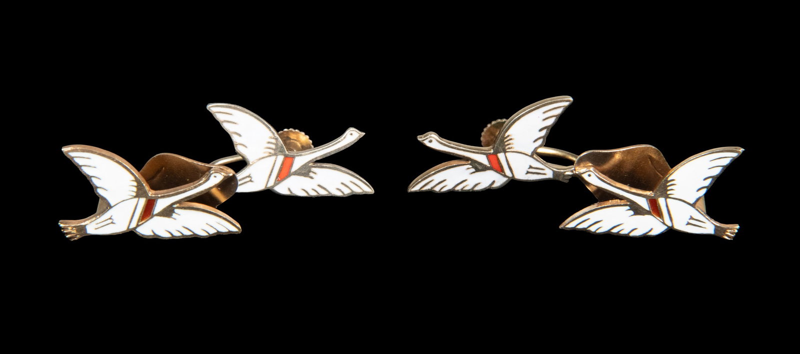 (2 PRS) ERIK MAGNUSSEN ENAMELED STERLING EARRINGS (1 of 2)