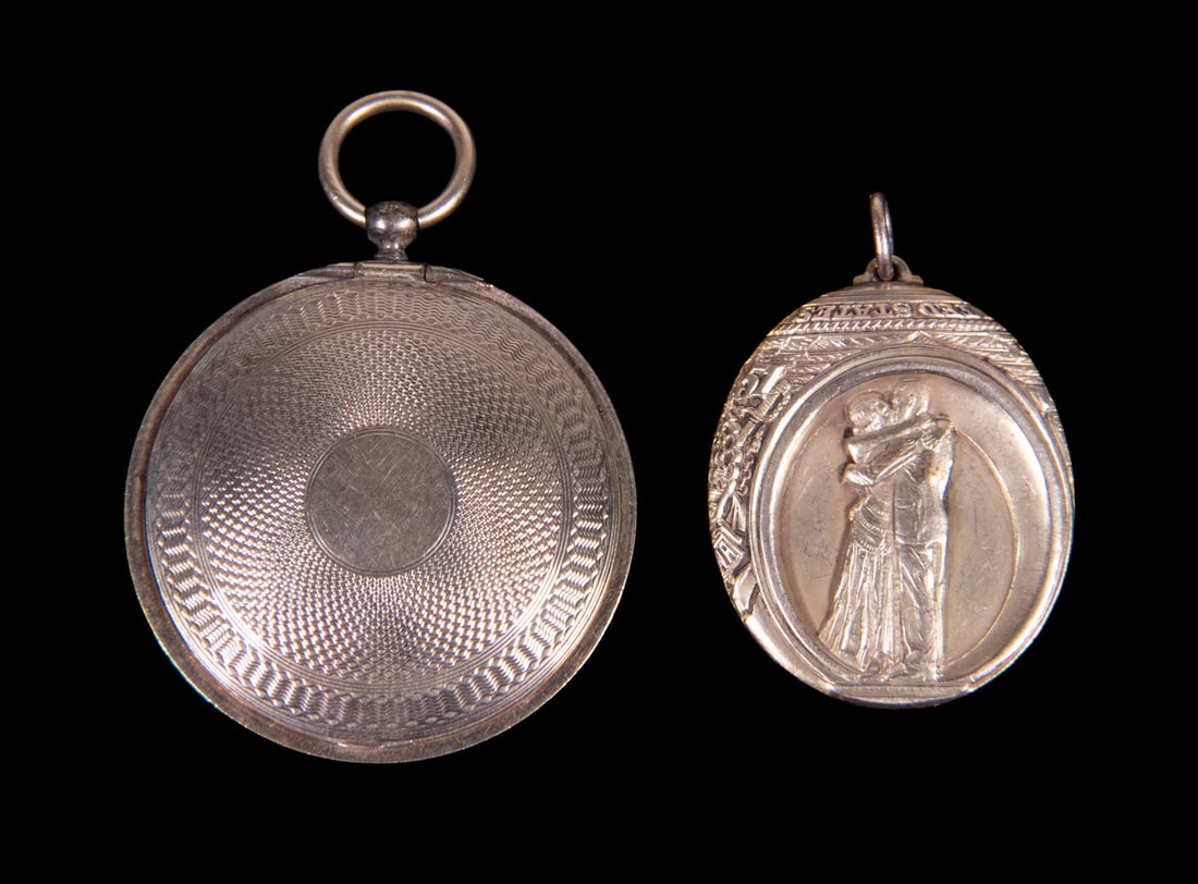 (2) GOLD-FILLED PENDANTS, INCLUDING A LOCKET (1 of 2)