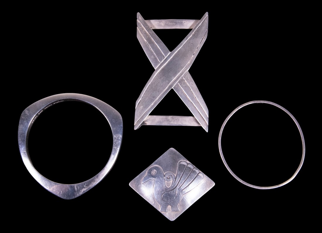 (4) MEXICAN STERLING SILVER JEWELRY (1 of 2)