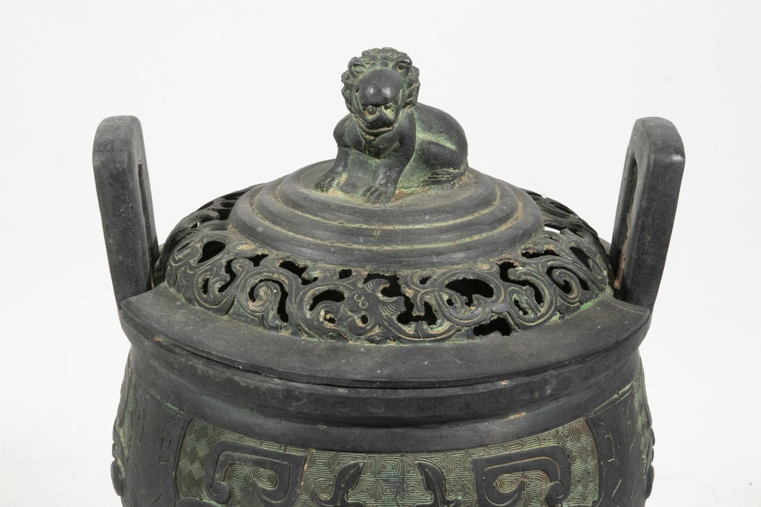 CHINESE BRONZE DING - 2
