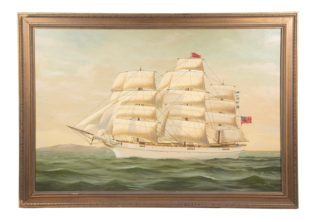 PORTRAIT OF THE US SAILING SHIP "TAMERLANE II" (1 of 3)