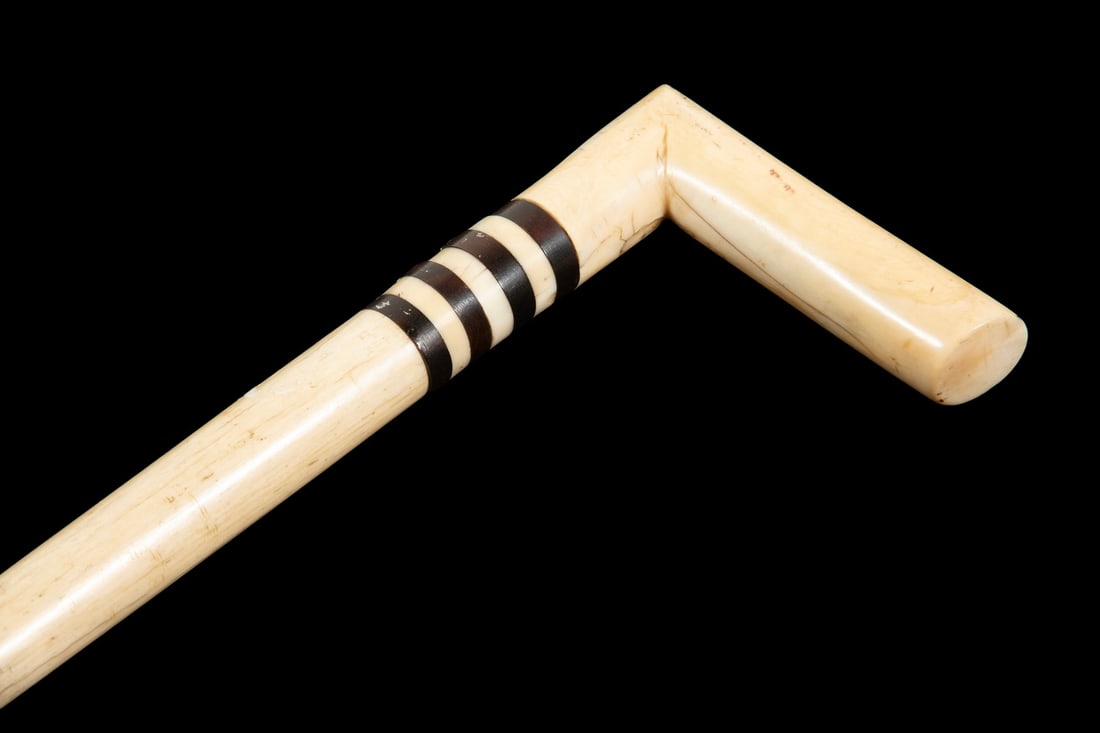 SAILOR MADE WHALE BONE WALKING STICK (1 of 2)