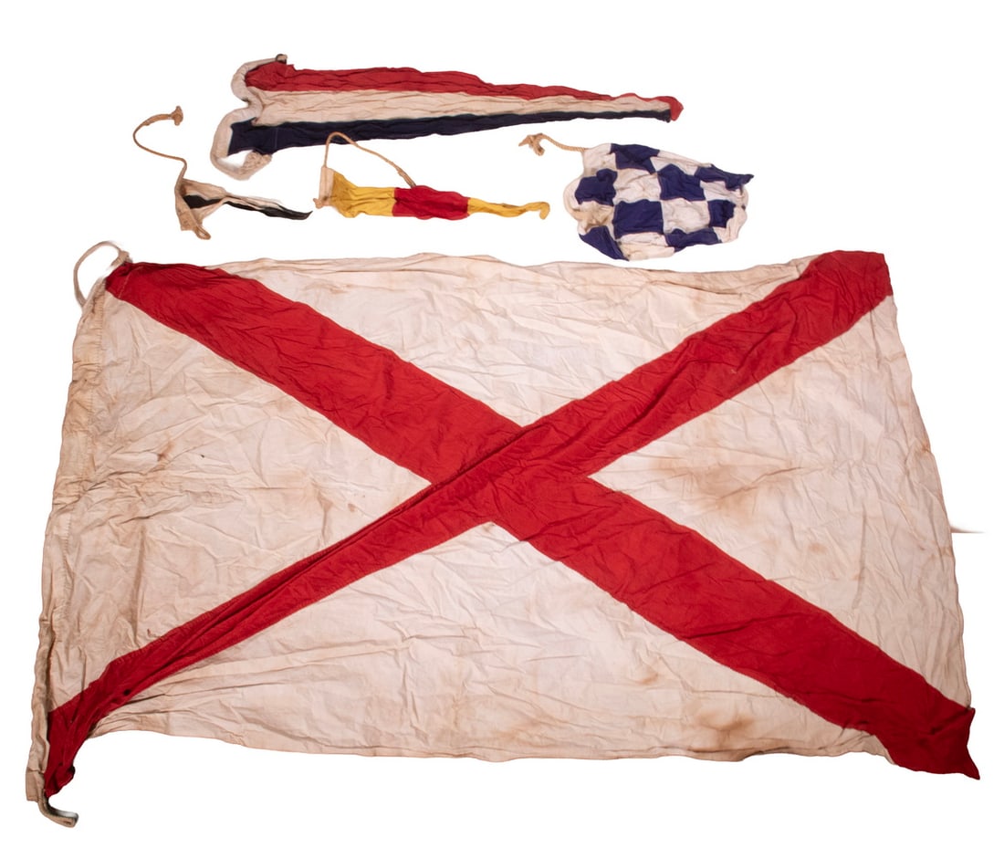 (13) ASSORTED NAUTICAL FLAGS (1 of 1)