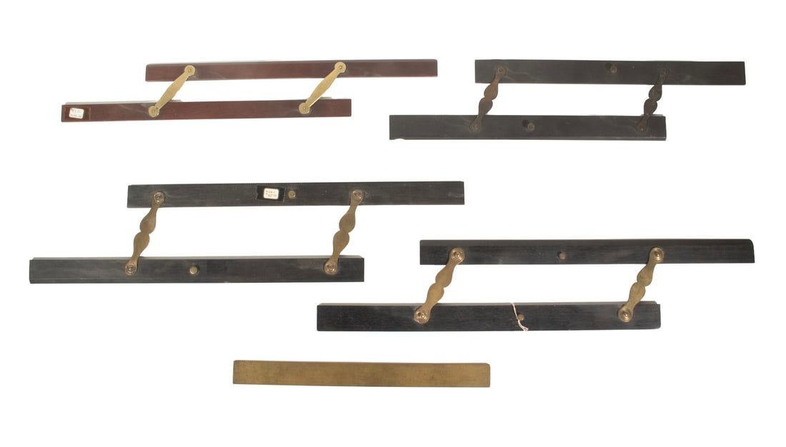 (5) 19TH C. MARINE NAVIGATION RULERS (1 of 2)