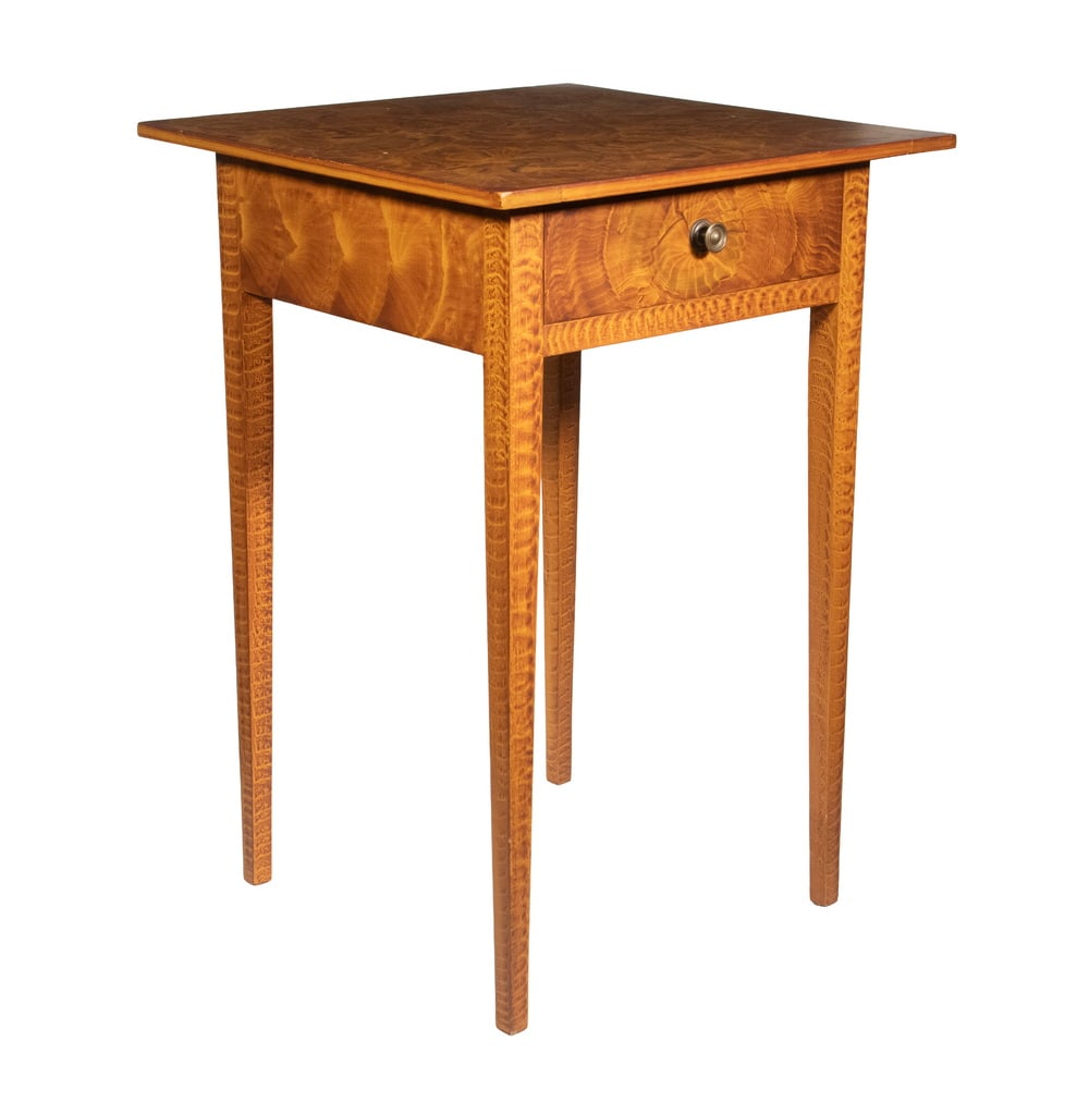 C.F. HOPF, KENNEBUNK, ME GRAIN PAINTED STAND (1 of 4)