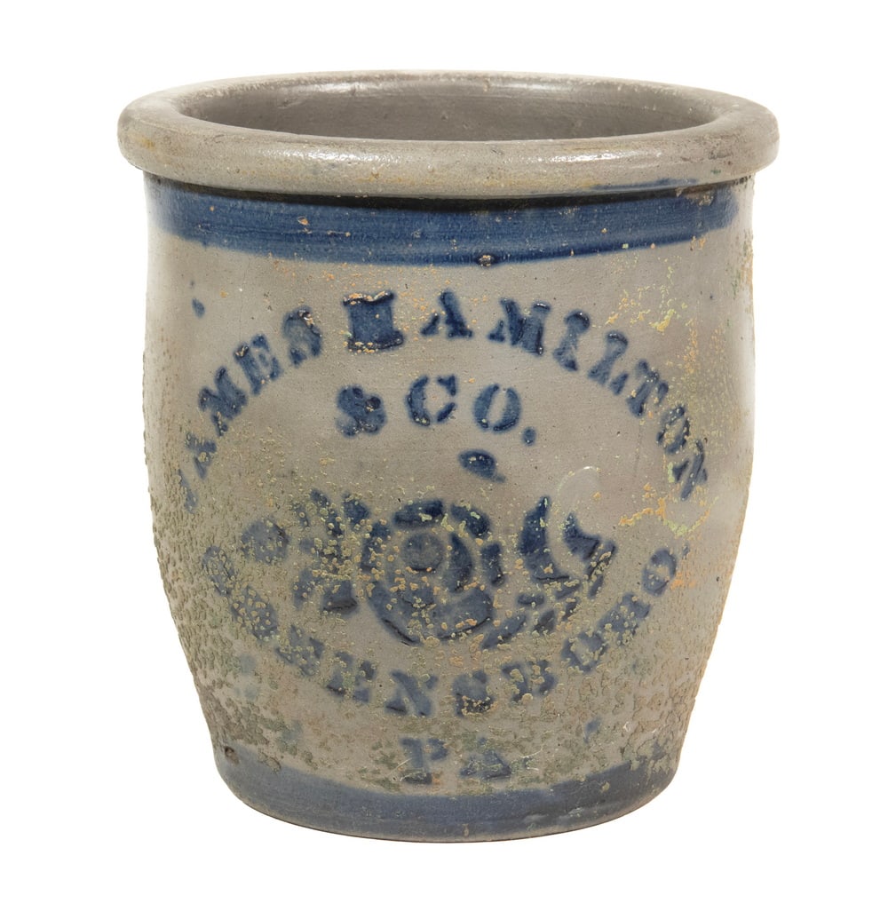 JAMES HAMILTON & CO., GREENSBORO, PA CROCK (1 of 2)