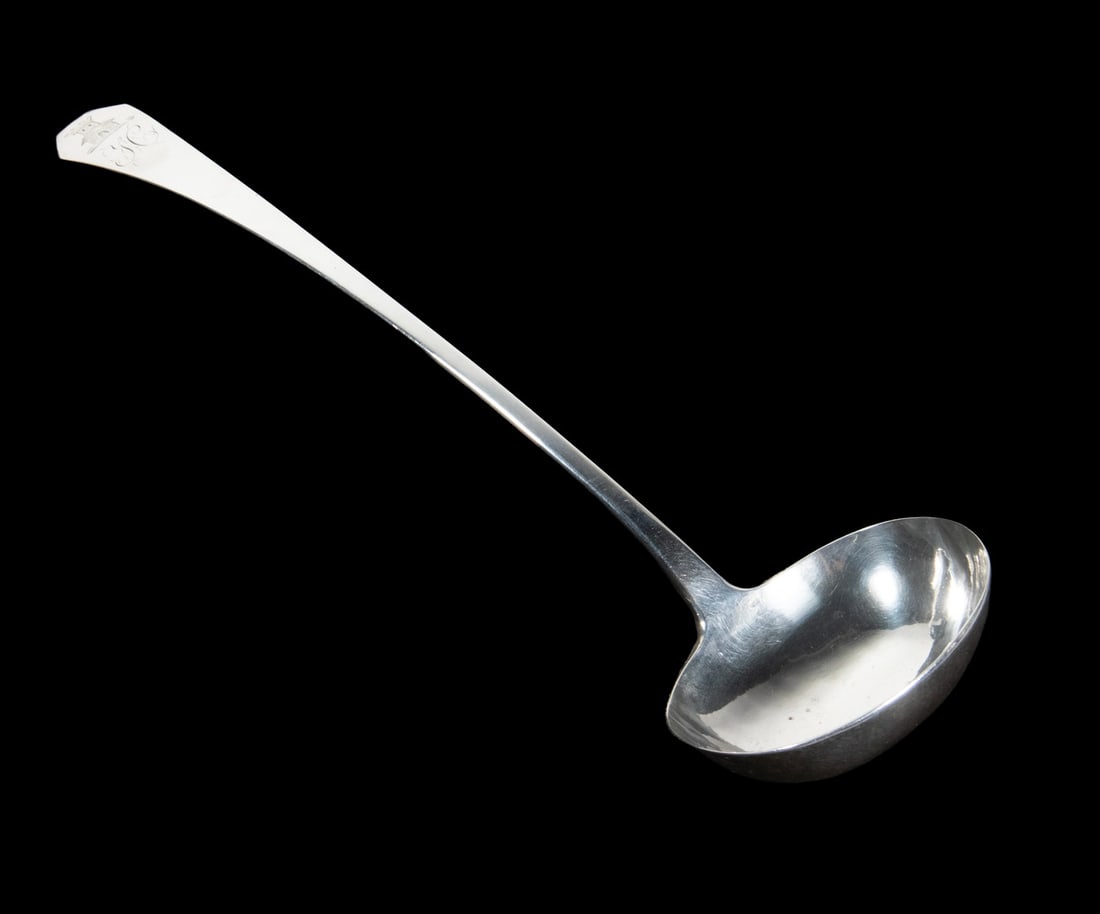 EBENEZER NOYES MOULTON COIN SILVER LADLE (1 of 3)