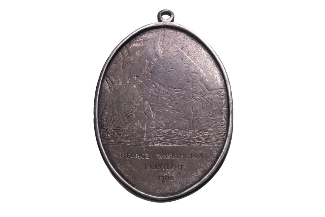 1792 WASHINGTON INDIAN PEACE MEDAL (SMALL SIZE) (1 of 2)
