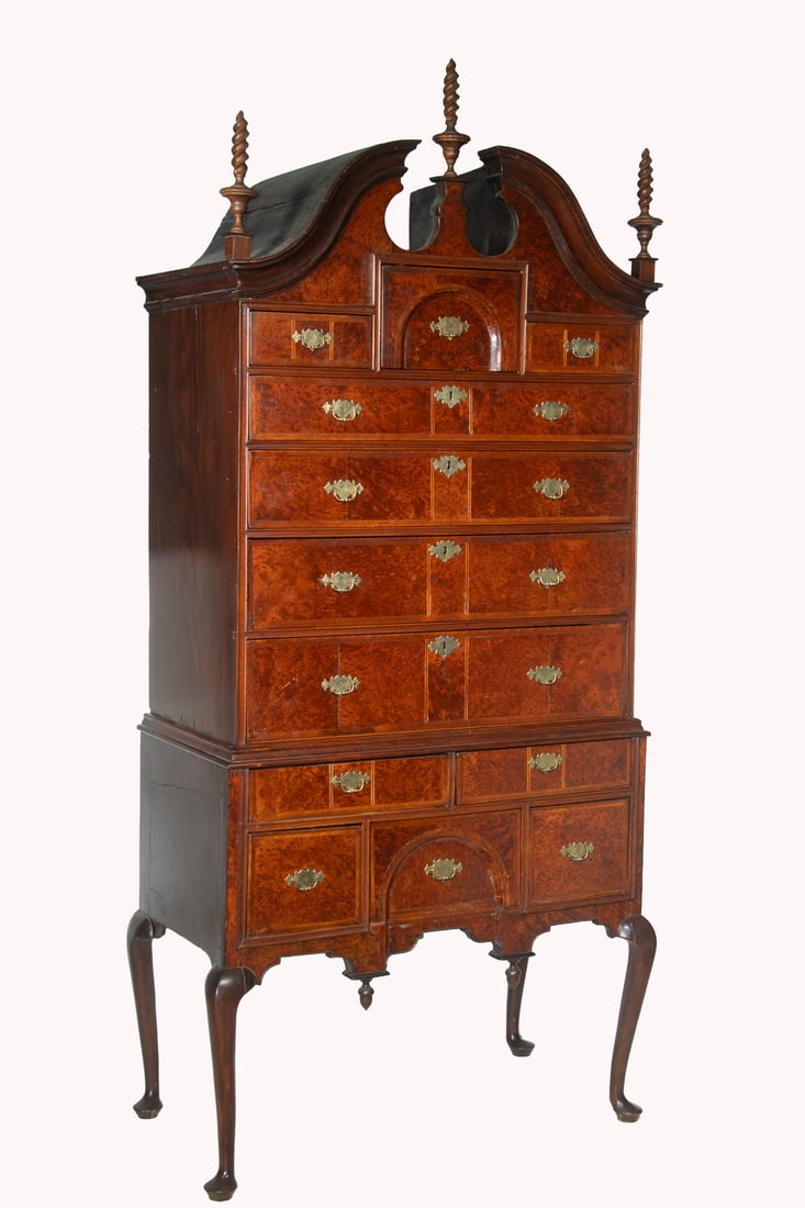 QUEEN ANNE BONNET TOP HIGHBOY (1 of 5)
