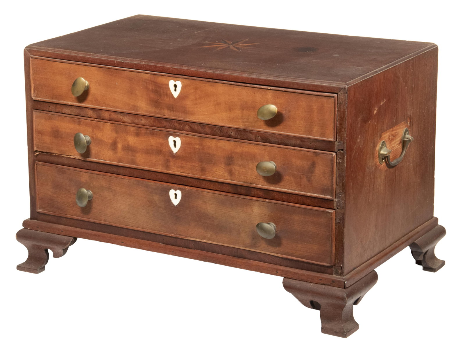 ENGLISH CHIPPENDALE MINIATURE CHEST (1 of 4)