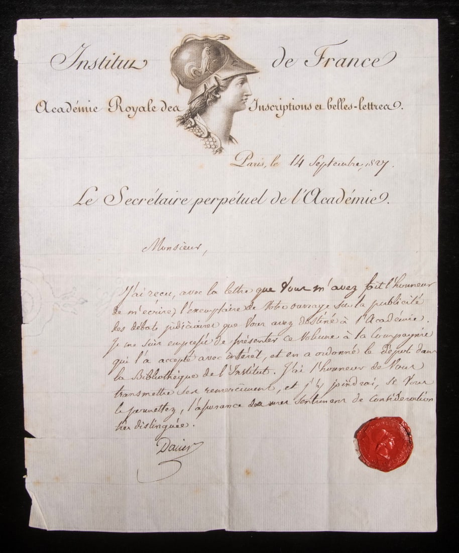 1807 ROYAL ACADEMY LETTER FROM DAVID AS SECRETARY (1 of 4)