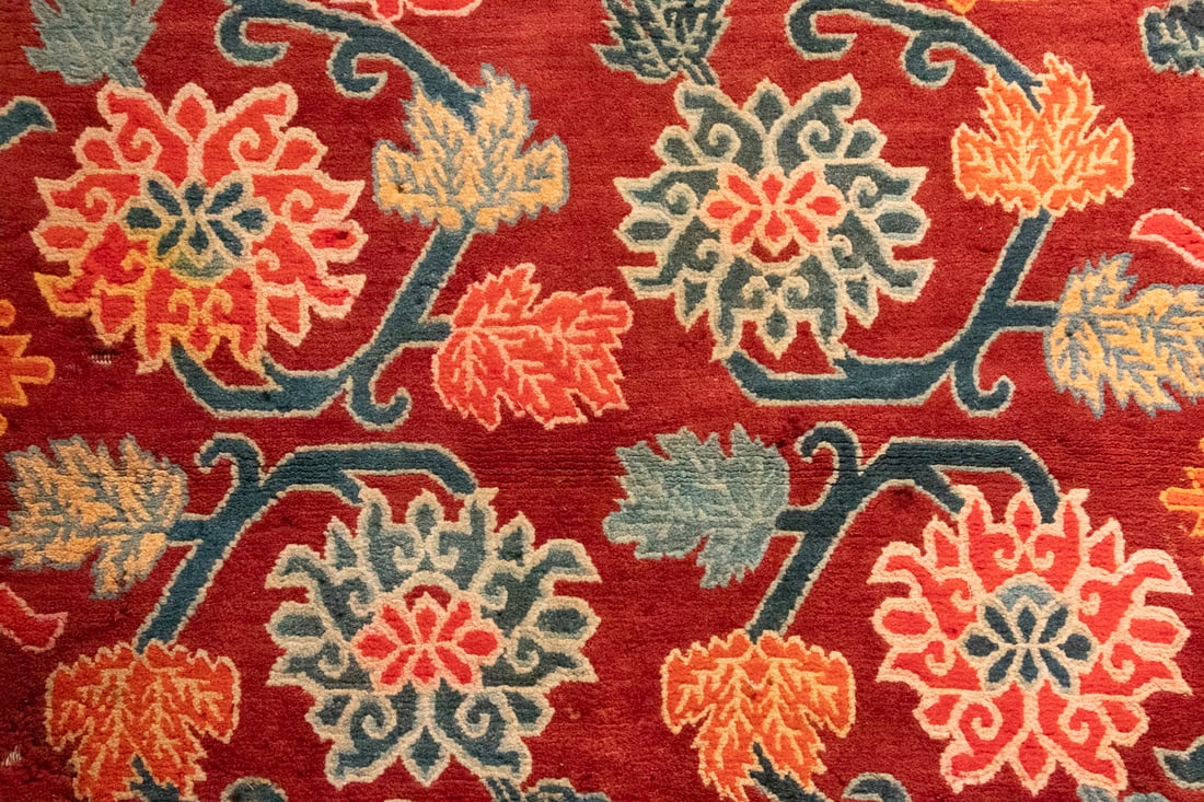 (2) TIBETAN WOOL CARPETS - 2