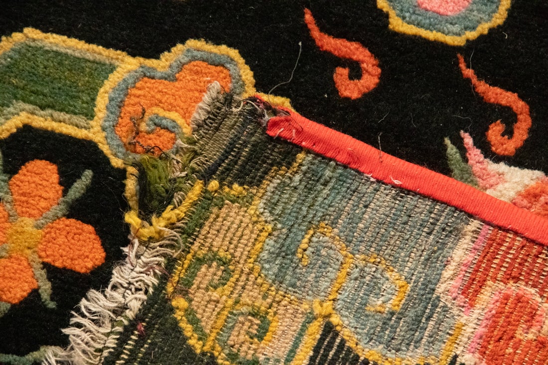 (2) TIBETAN WOOL CARPETS - 6