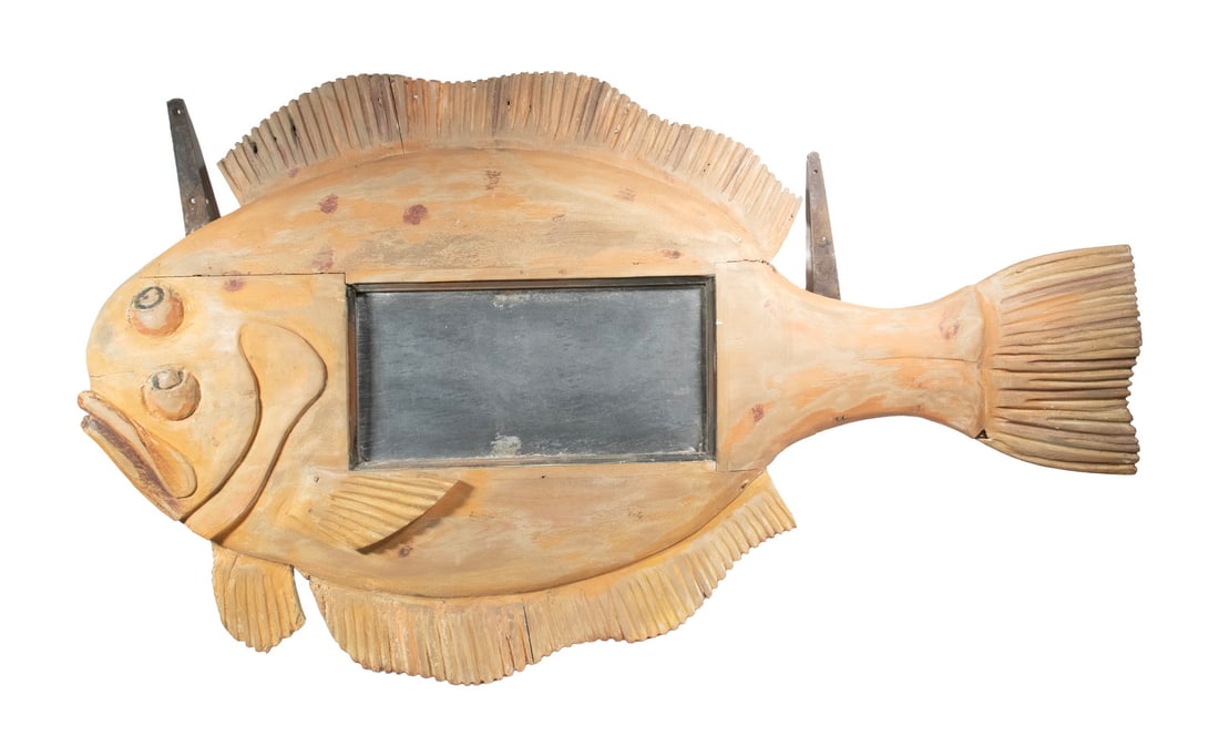 FISH SIGN WITH INSET SLATE (1 of 2)