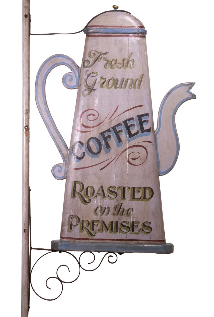 COFFEE POT TRADE SIGN (1 of 2)